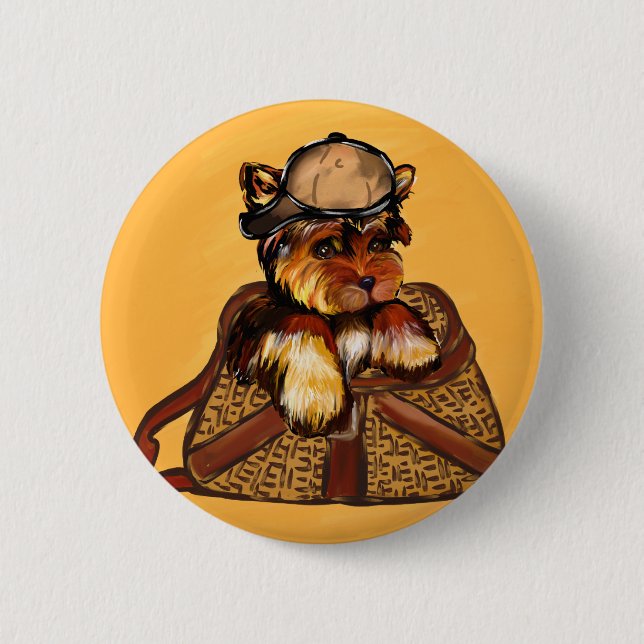 YORKIE POO BUTTON (Vorderseite)