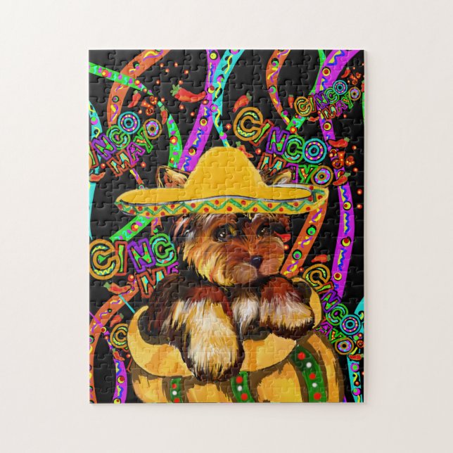 YORKIE POO - CINCO DE MAYO PUZZLE (Vertikal)