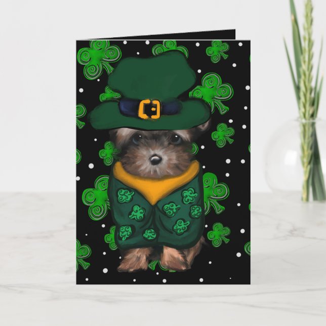 Yorkie Poo Dankeskarte (Vorderseite)