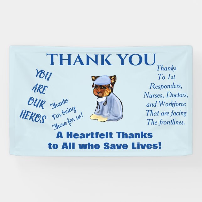 YORKIE POO DOCTOR BANNER (Horizontal)