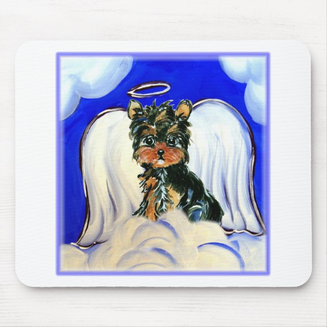 Yorkie Poo Engel Mousepad (Vorne)