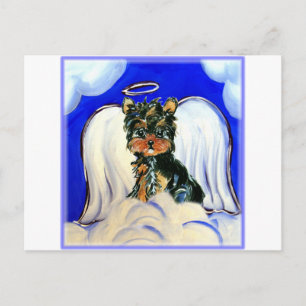 Yorkie Poo Engel Postkarte