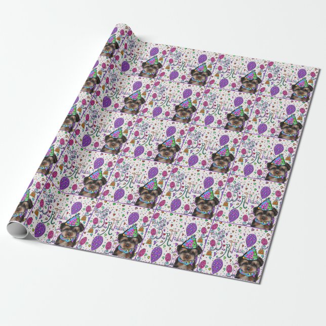 Yorkie Poo Geschenkpapier (Ungerollt)