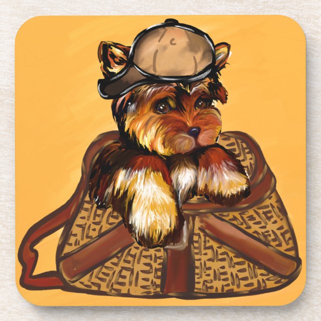 YORKIE POO GETRÄNKEUNTERSETZER (Vorderseite)
