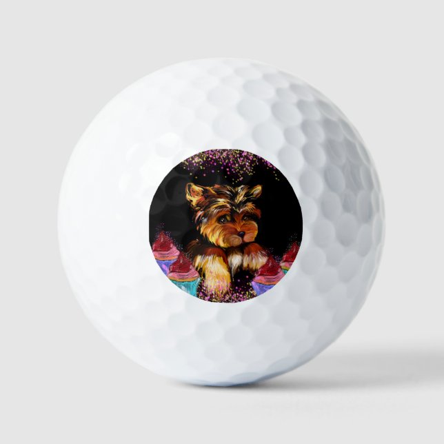 Yorkie Poo Golfball (Vorderseite)