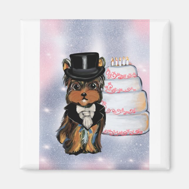 Yorkie poo Groom Magnet (Vorne)