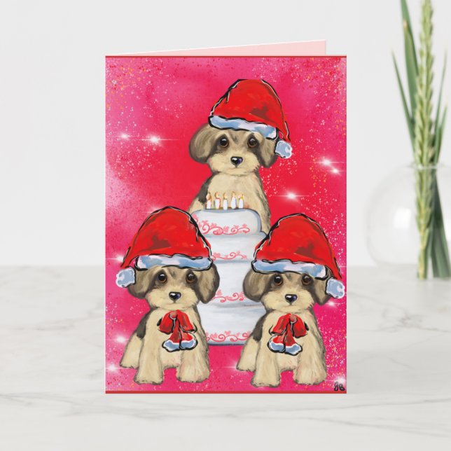Yorkie Poo Karte (Vorderseite)