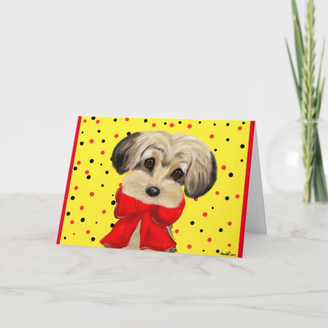 Yorkie Poo Karte (Vorderseite)