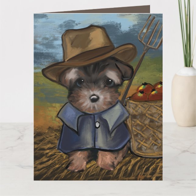 Yorkie Poo Karte (Vorderseite)