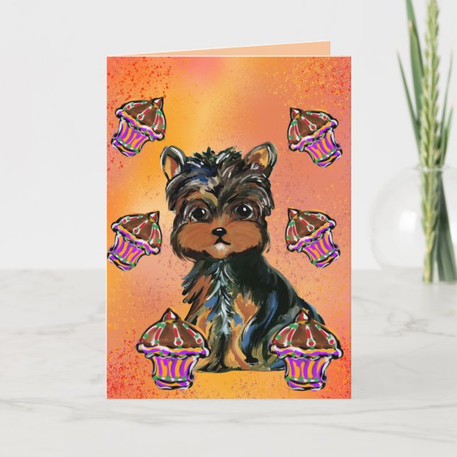Yorkie Poo Karte (Vorderseite)