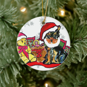 YORKIE POO KERAMIK ORNAMENT