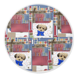 YORKIE POO KERAMIKKNAUF