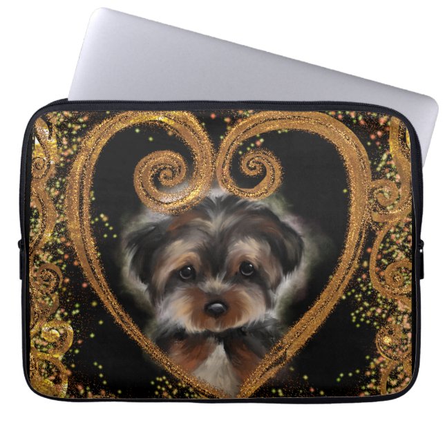 Yorkie Poo Laptopschutzhülle (Vorderseite)