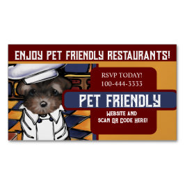 Yorkie Poo Magnetische Visitenkarte