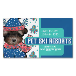 Yorkie Poo Magnetische Visitenkarte