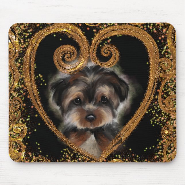 Yorkie Poo Mousepad (Vorne)