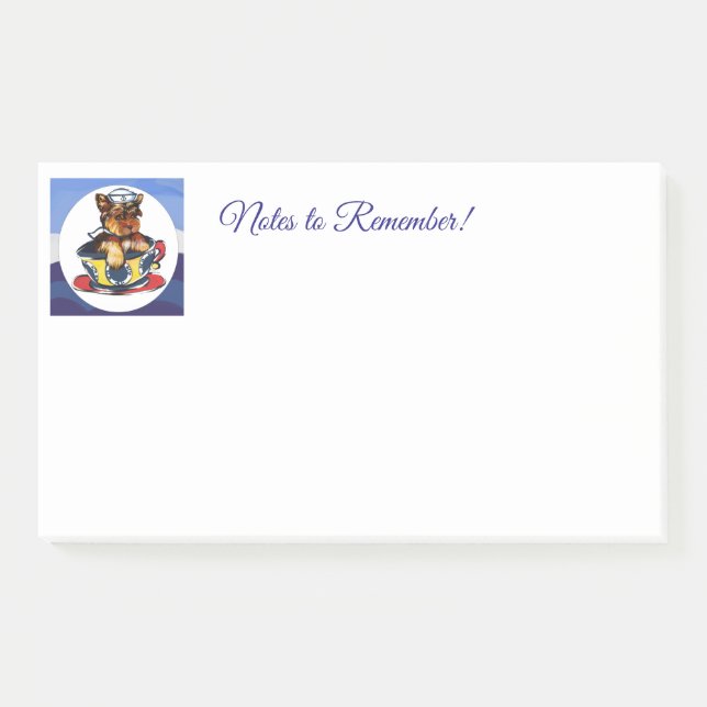 Yorkie Poo Post-it Klebezettel (Vorderseite)