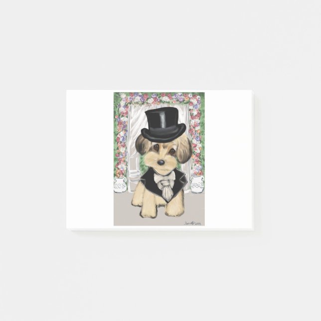 YORKIE POO POST-IT KLEBEZETTEL (Vorderseite)