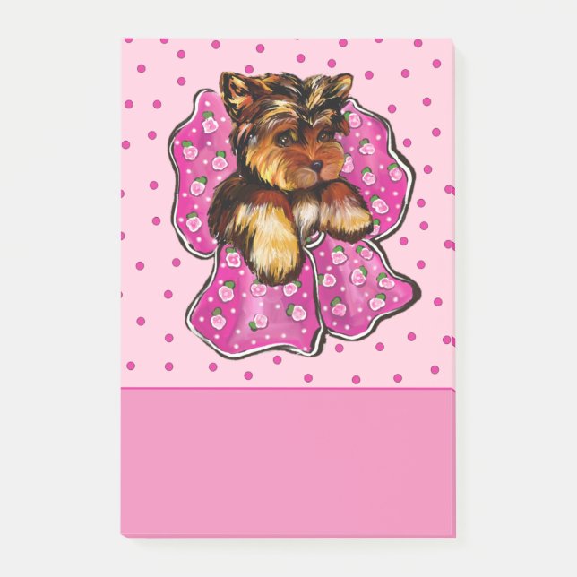 Yorkie Poo Post-it Klebezettel (Vorderseite)