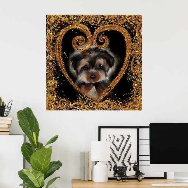 Yorkie Poo Poster (Heimbüro)