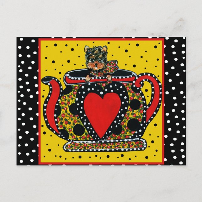 Yorkie Poo Postkarte (Vorderseite)