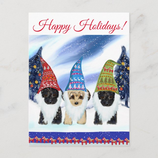 YORKIE POO POSTKARTE (Vorderseite)