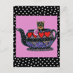 Yorkie Poo Postkarte