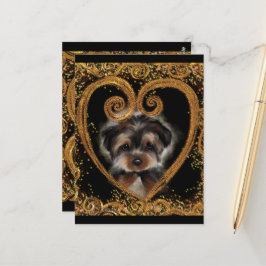 Yorkie Poo Postkarte