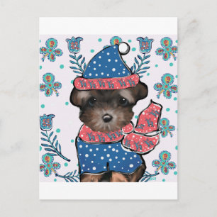 Yorkie Poo Postkarte