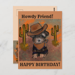 Yorkie Poo Postkarte