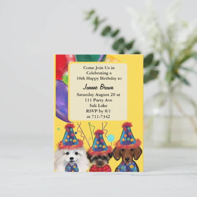 Yorkie Poo Postkarte (Stehend Vorderseite)