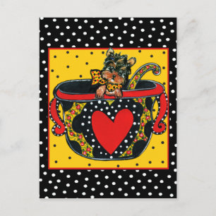 Yorkie Poo Postkarte