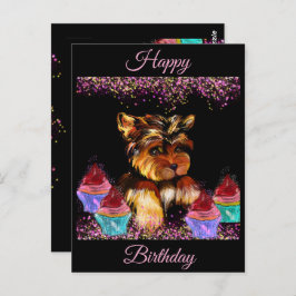 Yorkie Poo Postkarte