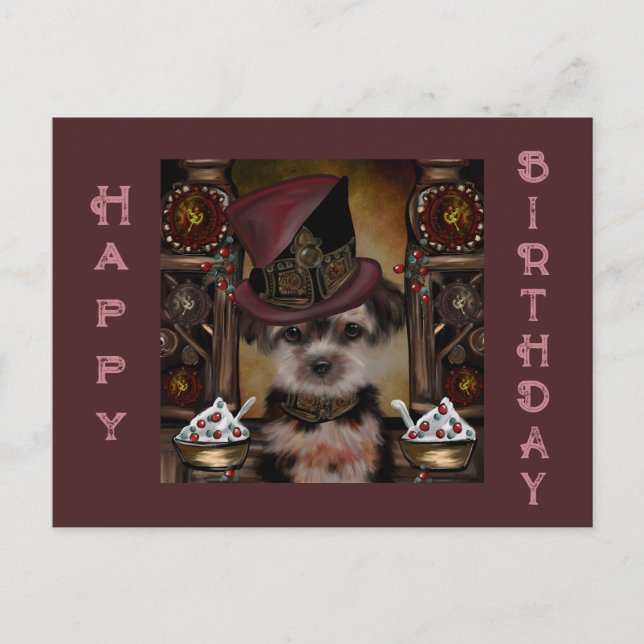 Yorkie Poo Postkarte (Vorderseite)