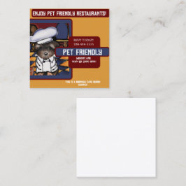 Yorkie Poo Quadratische Visitenkarte