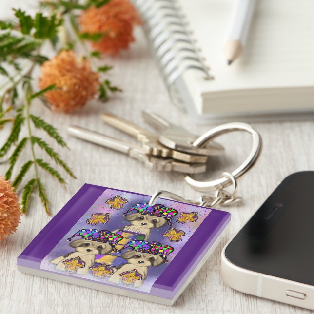 YORKIE POO SCHLÜSSELANHÄNGER (Vorderseite rechts)