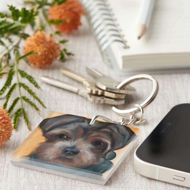 YORKIE POO SCHLÜSSELANHÄNGER (Vorderseite rechts)