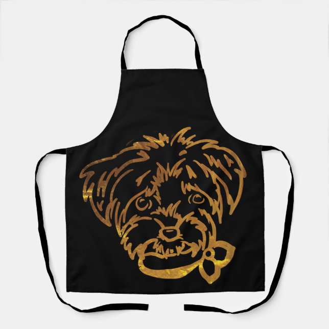 Yorkie Poo  Schürze (Vorderseite)