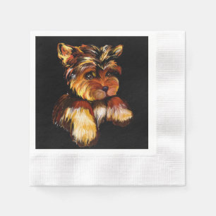 YORKIE POO SERVIETTE