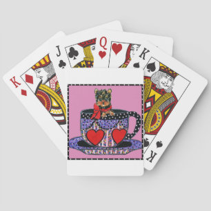 Yorkie Poo Spielkarten