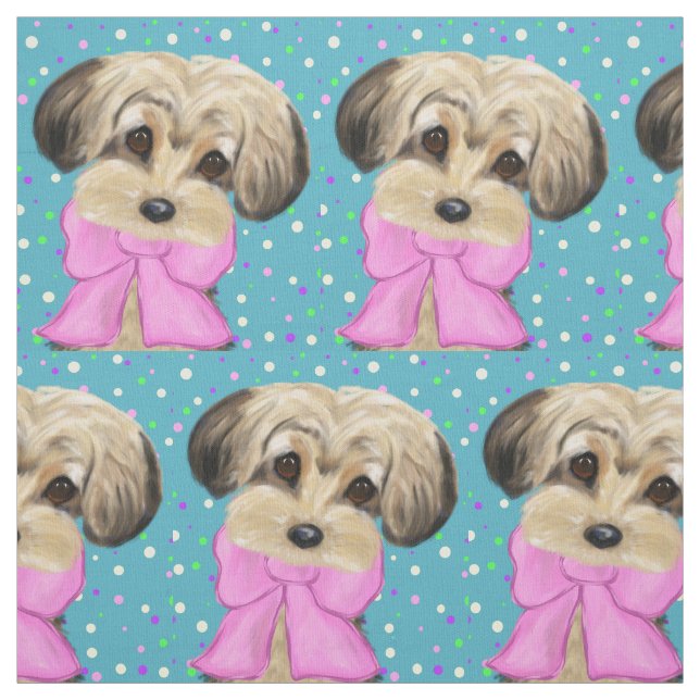 Yorkie poo stoff (Muster)