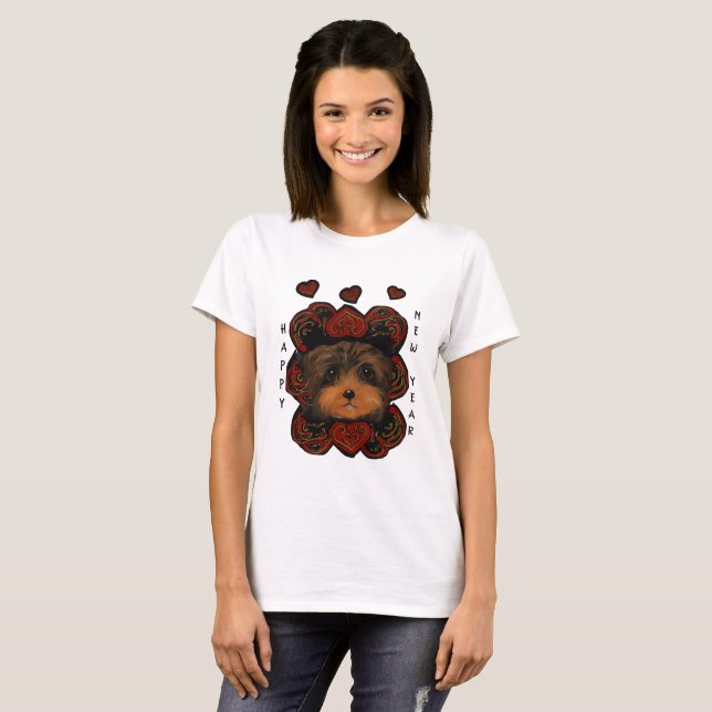 YORKIE POO T-Shirt (Vorne ganz)