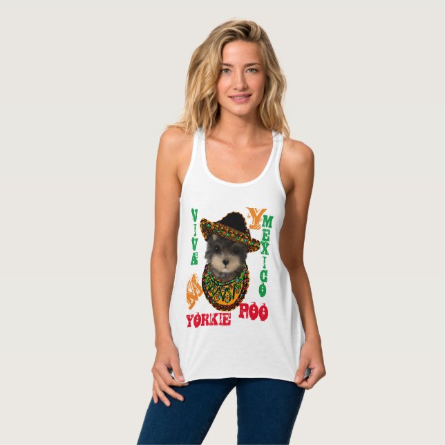 Yorkie Poo Tank Top (Vorderseite Vollansicht)