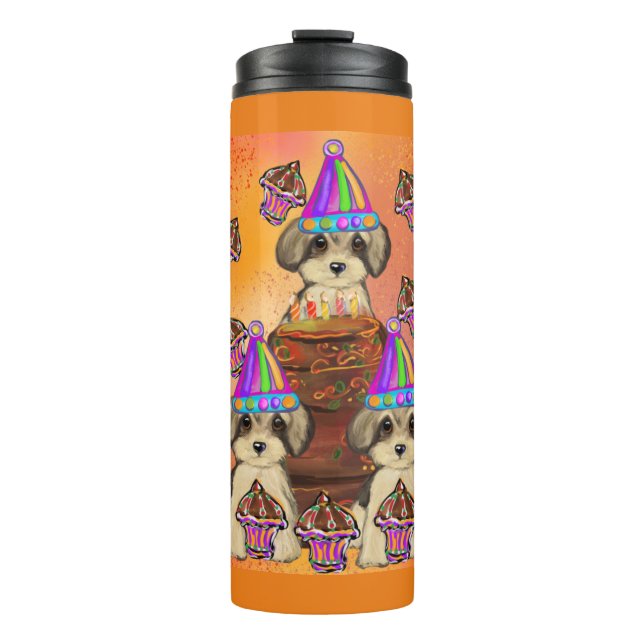 Yorkie Poo Thermosbecher (Vorderseite)