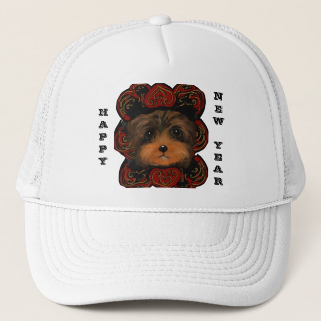 YORKIE POO TRUCKERKAPPE (Vorderseite)