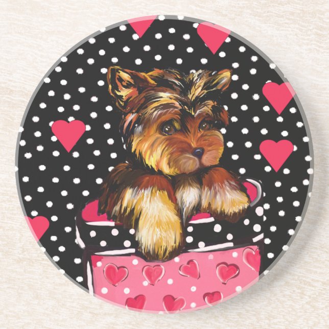 YORKIE POO UNTERSETZER (Vorne)