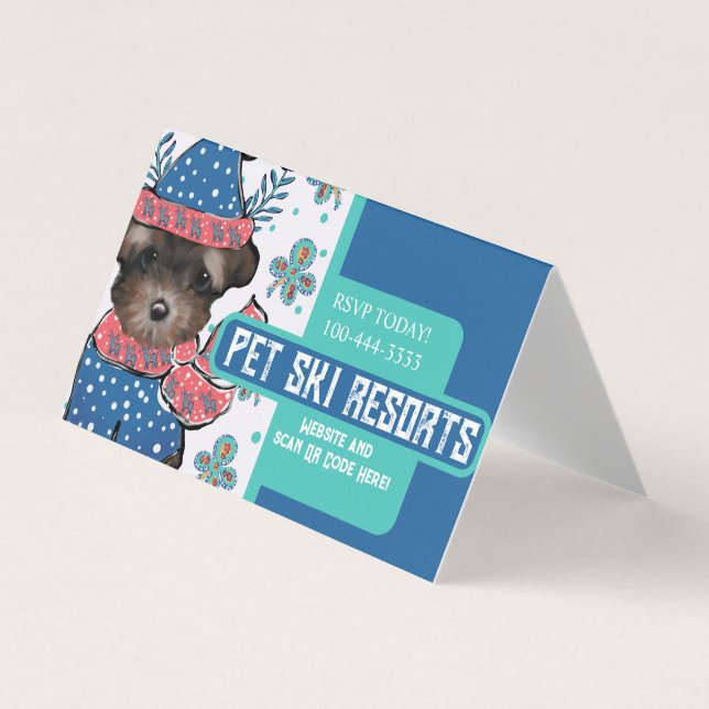 Yorkie Poo Visitenkarten (Vorderseite)