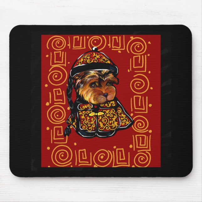 Yorkie Poo Year of the Dog Mousepad (Vorne)