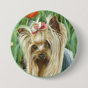 Yorkie-Portrait Button