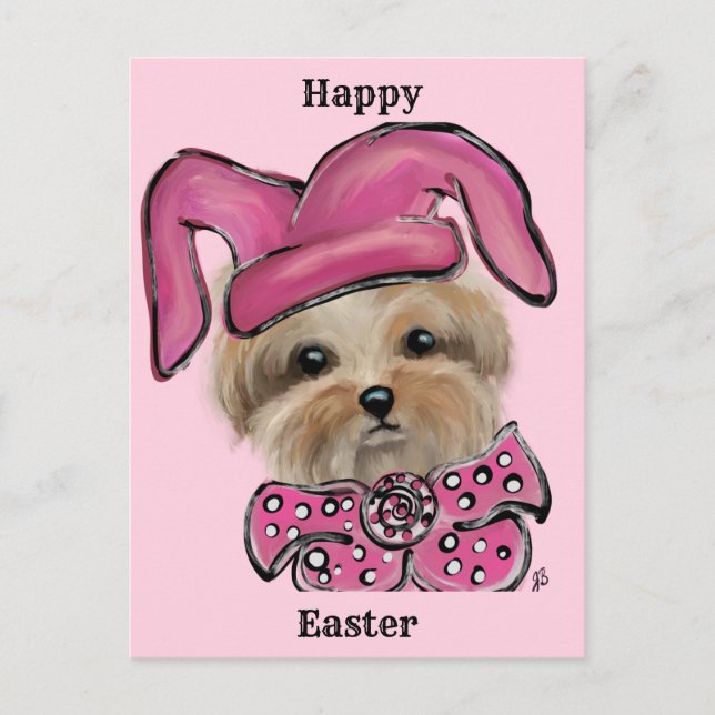 Yorkie Postkarte (Vorderseite)